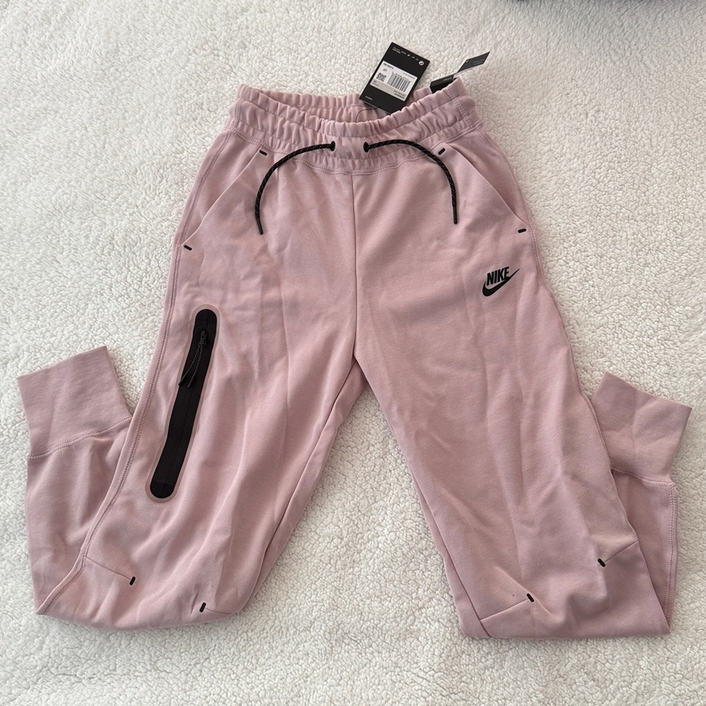 Nike tech joggers pink